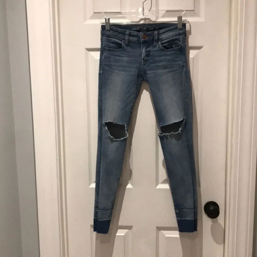 AEO super low jeggings SZ 0